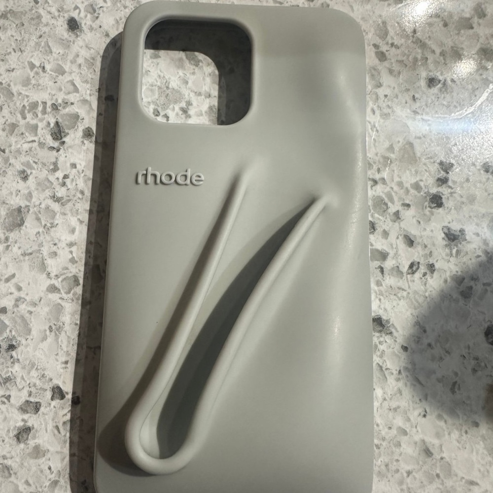 RHODE Gray Slim Matte Phone Case